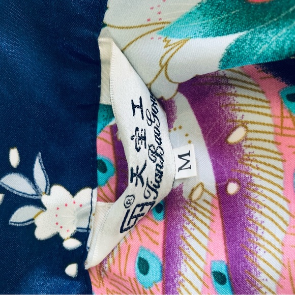 Kimono robe with birds - Picture 6 of 7